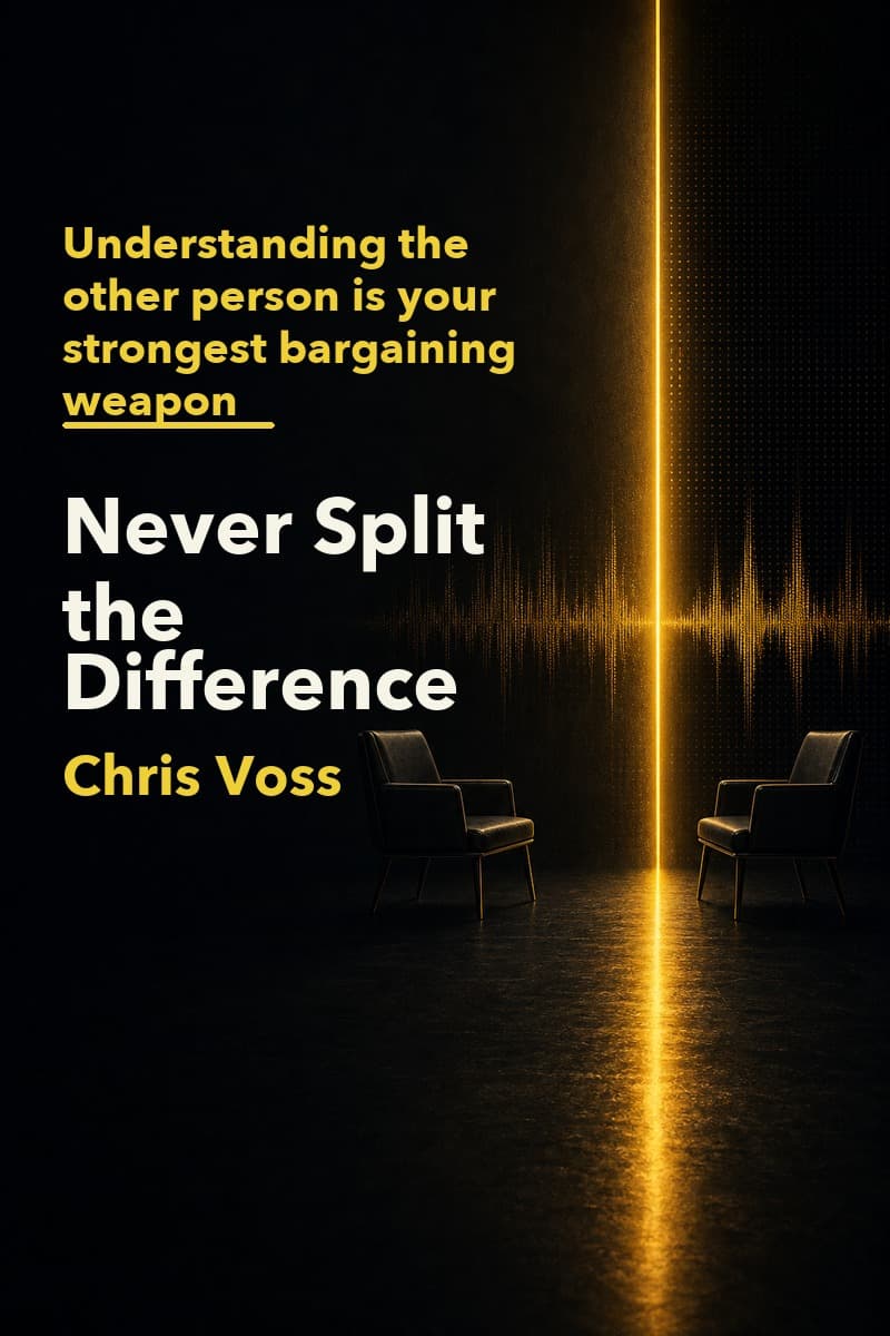 Never Split the Difference İngilizce sesli kitap özeti kapağı